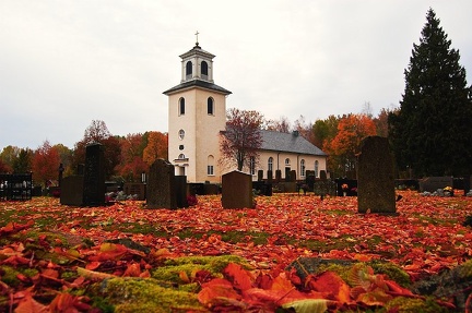 The church in autumn